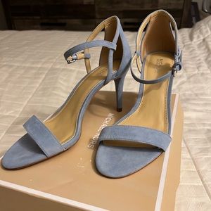 Michael Kors “Simone Mid Sandal” women’s heel size 7.5 powder blue